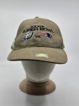 Super Bowl Strapback Hat XXXIX 2005 Beige Strapback Football NFL Eagles ... - $15.99