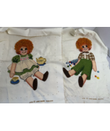 Vintage 1970s Sunset Stitchery RAGGEDY ANN &amp; ANDY Crewel Embroidery Fini... - €16,22 EUR