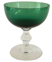 Tiffin Franciscan Killarney Green Sherbert Champagne Glass #17394 - £14.70 GBP