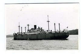 Malayan Prince Ship Real Photo Postcard Hit by U-432 in 1942 - £31.27 GBP