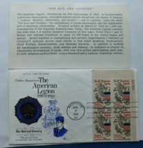 US FDC First Day of Issue Cover Golden Anniversary The American Legion 1... - £7.69 GBP