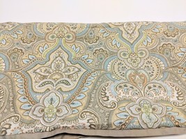 1 Laura Ashley Paisley King Size Pillow Sham Blue Green White Taupe - £12.47 GBP