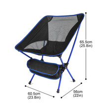 Outdoor Fishing Camping Chair Lightweight BBQ Moon Chairs Portable Folding Exten - £97.74 GBP