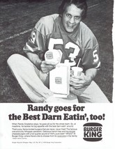 1978 Burger King Print Ad randy gradishar 8.5&quot; x 11&quot; - £15.39 GBP