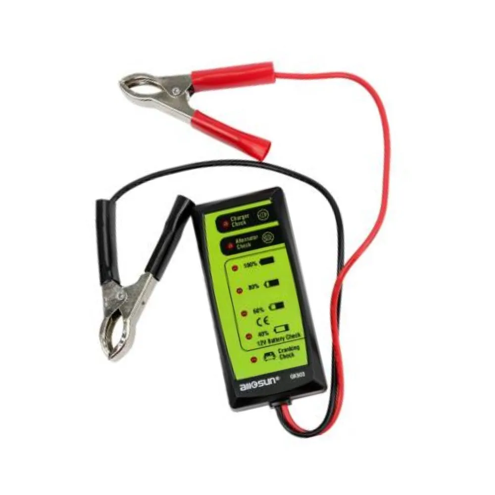 Car Battery GK503 12V 6-LED Display Automotive Vehicle Battery Tester Charger Di - £114.30 GBP