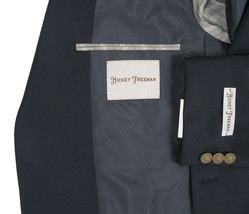 NEW $995 Hickey Freeman Sportcoat! 41 Long  Navy  Lindsey USA Made  Coin Buttons - £332.82 GBP