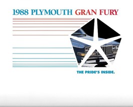 1988 Plymouth GRAN FURY sales brochure catalog folder US 88 Salon Special - $8.00