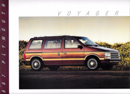 1987 Plymouth VOYAGER sales brochure catalog US 87 GRAND LE SE - £4.70 GBP