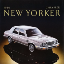 1986 Chrysler NEW YORKER sales brochure catalog 86 US Turbo - $8.00