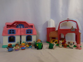 Little People Animal Sound Farm Barn Silo Animals + Sweet Sounds House Pink Roof - £18.21 GBP