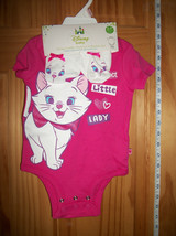 Disney Aristocats Baby Clothes 6M-9M Newborn Girl Bodysuit Set Marie Booties New - £15.17 GBP