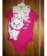Disney Aristocats Baby Clothes 6M-9M Newborn Girl Bodysuit Set Marie Boo... - $18.99