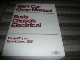 1984 Ford Escort Service Shop Repair Manual FACTORY OEM BODY CHASSIS ELE... - $9.97