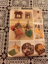 Butterick Pattern 6797 Uncut Dog Cat Coat Bed Placemat Stocking Pillow Frame - £8.72 GBP