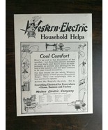 Vintage 1901 Western Electric Company Household Helps Full Page Original Ad - £5.22 GBP