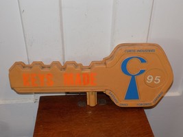 Vintage Curtiss Keys Double Sided Embossed Plastic Store Sign - $252.45