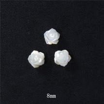 8-12mm Rose-shaped  Beads  Mother-of- Bead Handmade Fashion DIY MOP Charm Beads  - £45.71 GBP