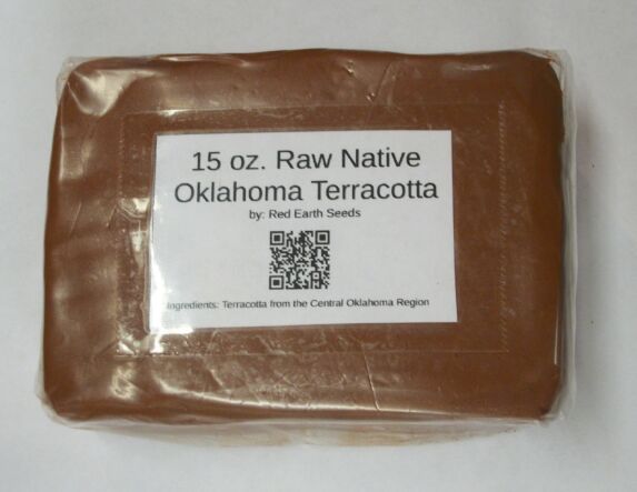 15 oz. Raw Native Oklahoma Terracotta Clay By Red Earth Seeds