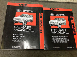 1998 Toyota 4RUNNER 4 RUNNER Service Shop Repair Workshop Manual Set NEW 1998 - £190.24 GBP