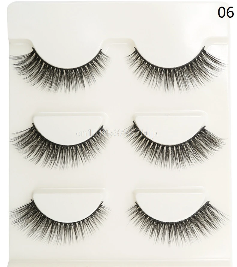 S natural mink eyelashes fake lashes long makeup 3d mink lashes extension eyelash false thumb200