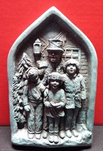 Brookwood 3D Christmas Carolers Dickens Wall Plaque - Holiday Decor Winter - €16,96 EUR