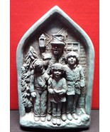 Brookwood 3D Christmas Carolers Dickens Wall Plaque - Holiday Decor Winter - $19.99