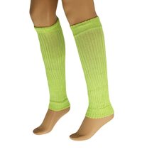 AWS/American Made Cotton Leg Warmers Knitted Retro Adult Unisex (White) - £5.45 GBP