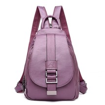 2022 Summer Women Leather Backpa Fashion Shoulder Bag Female Backpack Ladies Tra - £31.22 GBP
