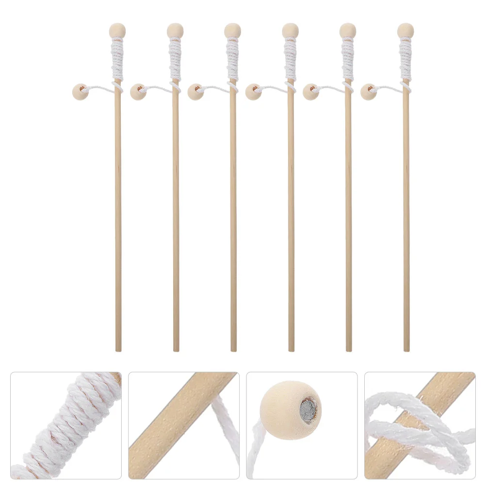 6 Pcs Fishing Rod Toy Children&#39;s Toys Montessori Interactive for Wooden Games - £9.23 GBP