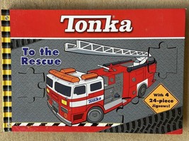 Tonka To The Rescue Jigsaw Puzzle Book Four  Puzzles Incomplete READ - £2.29 GBP