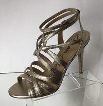 NEW SAM EDELMAN Aviana Metallic Leather Sandals, Gold (Size 8.5 M) - $15... - £39.83 GBP