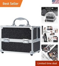 Lightweight &amp; Elegant Makeup Train Case - 4 Tray Waterproof Organizer fo... - $39.00