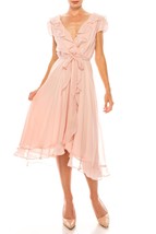 Delicate Tea Rose Chiffon dress - £62.23 GBP