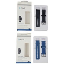 Fitbit Blaze Classic Accessory Band Set of 2 Size L/G Colors Black &amp; Blue - £9.03 GBP