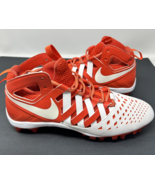 NIKE HUARACHE 5 ELITE MEN&#39;S FOOTBALL LACROSSE CLEATS ORANGE 807142-811 S... - $47.49