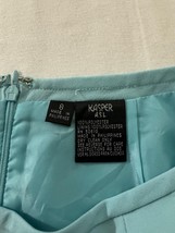 Kasper Women's Blue Rear Zip & Side Slit Pull-On Skirt Size 8 Measured Waist 28" image 2
