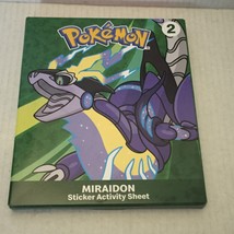 New McDonalds Pokemon Happy Meal Miraidon Sticker Activity Sheet Toy #2 - $8.96