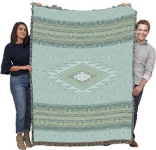 Pure Country Weavers Twin Rivers Blanket - Southwest Native American, 72X54 - £58.60 GBP