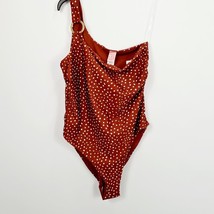 Hunkemoller - BNWT - Ari One Shoulder Swimsuit - Brown - UK 16 - RRP £37 - $27.24