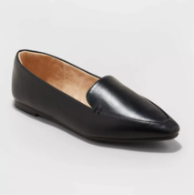 A New Day Women&#39;s Hayes Memory Foam Insole Loafer Flat Shoes Black Size 9 - $9.99