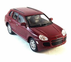 Porsche Cayenne Turbo, Modello Bordeaux Welly 1/32 Diecast Auto Da... - $37.71