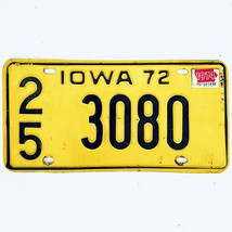 1974 United States Iowa Dallas County Passenger License Plate 25 3080 - £14.69 GBP
