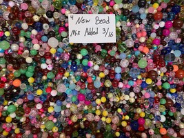 *~250~* Piece Glass Beads**7oz+** Round Mixed Lot #4 Craft Jewelry!!!!! - £13.54 GBP