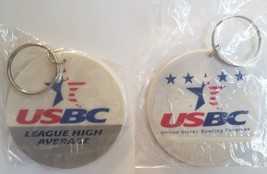USBS Bowling League High Average 2-1/2&quot; Keychain new - £1.55 GBP