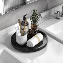 Turntable Vanity Tray, 10 Inch, Bamboo Kitchen Sink Countertop Organizer, Holds - £26.78 GBP