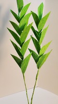 Paper Leaf Filler - Green crepe paper leaves single stem - £4.79 GBP+