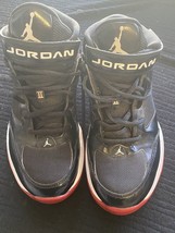 Nike Jordan MID 2 Black White Red Size 8 Men’s very good 616362 001 - £40.79 GBP