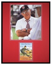 Woody Hayes Framed 16x20 Photo &amp; 1957 Ohio State vs Iowa Program Cover Set - £63.30 GBP