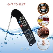 Waterproof Digital Meat Thermometer Instant Read Cooking Bbq Grilling Oven-Safe - £20.43 GBP
