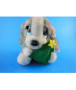 RARE 5&quot; Vintage Applause Sad Sam HONEY plush with Christmas tree 1988 Korea - $17.58 CAD